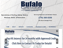 Tablet Screenshot of bufalocontracting.com